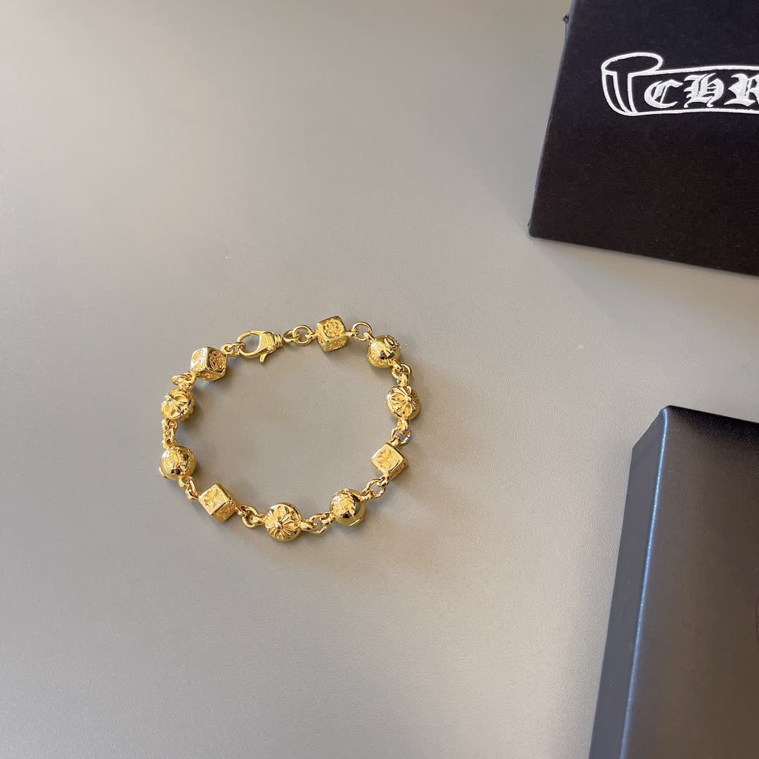 Chrome Hearts Gold Tone Bracelet